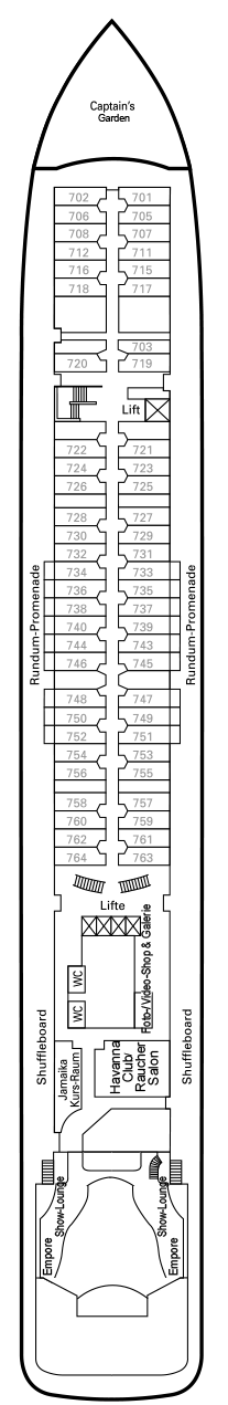 MS Amadea Deck plan & cabin plan