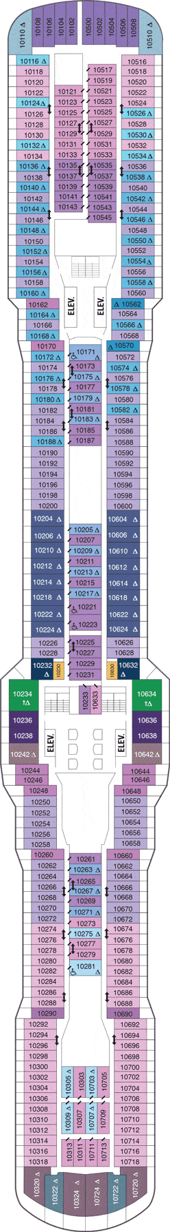 Anthem of the Seas Deck plan & cabin plan