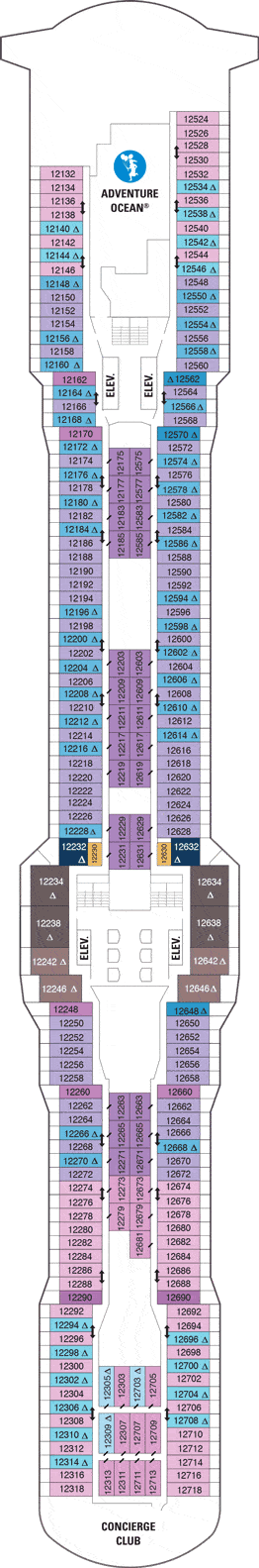 Anthem of the Seas Deck plan & cabin plan