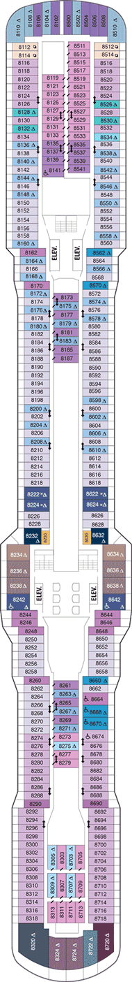 Anthem of the Seas Deck plan & cabin plan