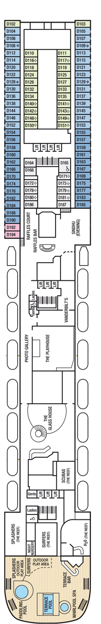 Aurora Deck plan & cabin plan