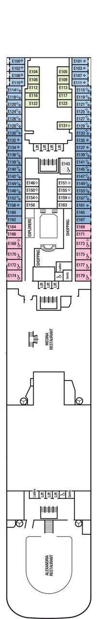 Aurora Deck Plan & Cabin Plan