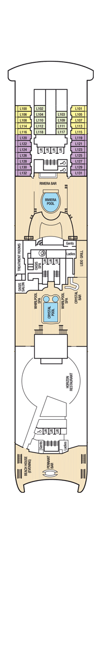 Aurora Deck Plan & Cabin Plan