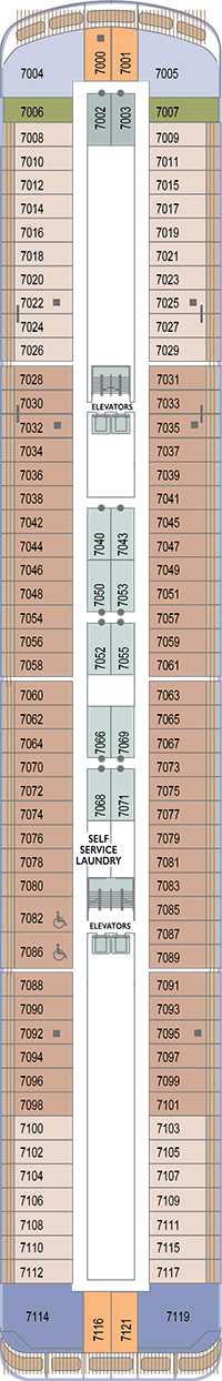 Azamara Pursuit Deck plan & cabin plan