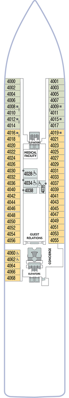 Azamara Pursuit Deck plan & cabin plan