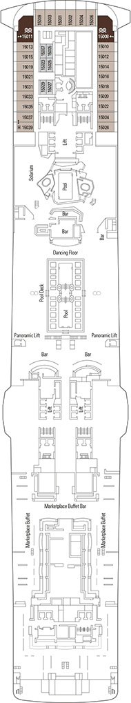 Deck plan MSC Bellissima unlimited validity