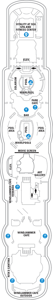 Brilliance of the Seas Deck plan & cabin plan