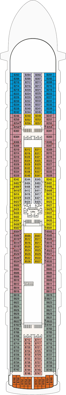 Caribbean Princess Deck plan & cabin plan