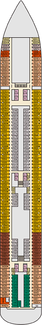 Carnival Dream Deck Plan Cabin Plan