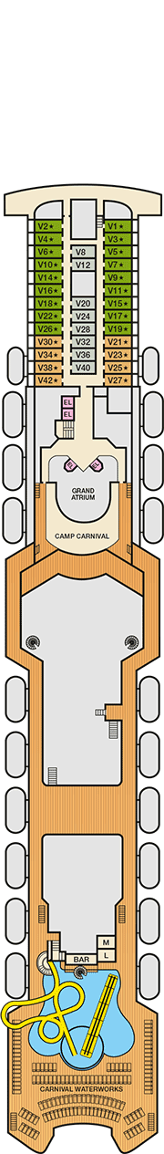 Carnival Fascination Veranda deck