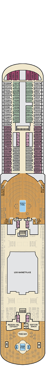 Carnival Horizon Lido deck