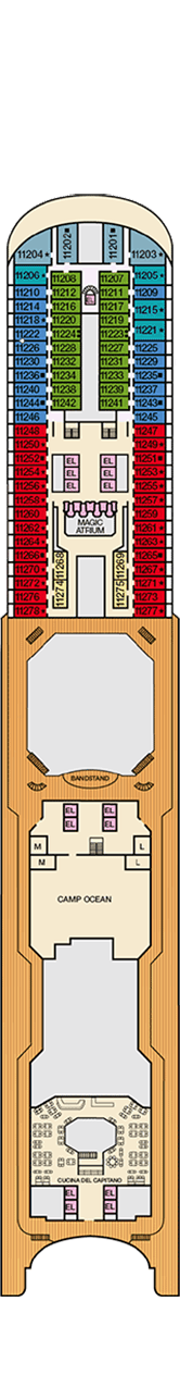 Carnival Magic Deckplan Kabinen Plan
