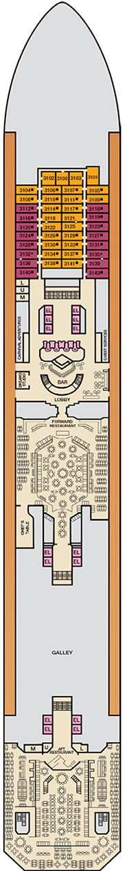Carnival Radiance Deck 3