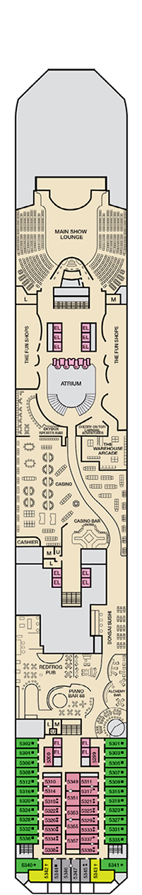 Carnival Radiance Deck 5