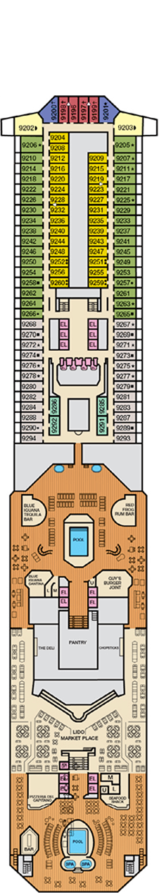 Carnival Radiance Deck 9