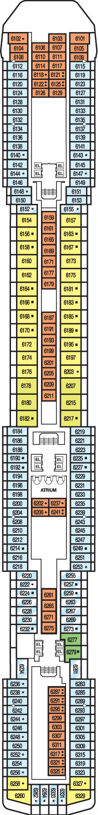 Carnival Miracle Deck Plan & Cabin Plan