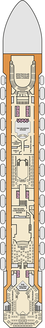 Carnival Splendor Deck plan & cabin plan