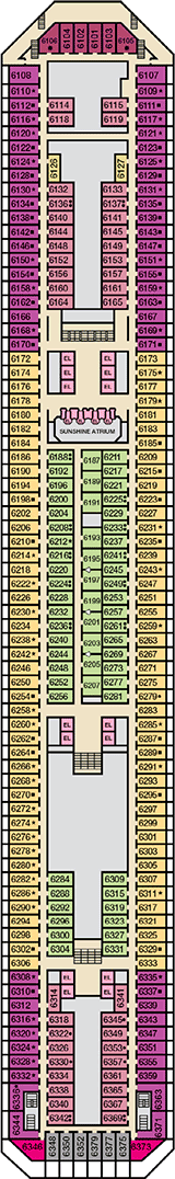 Carnival Sunshine Map