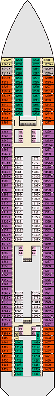 Carnival Victory Deckplan Kabinen Plan