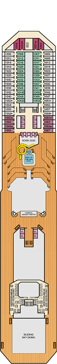 Carnival Victory Deckplan Kabinen Plan