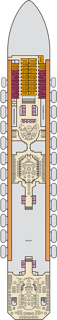 Carnival Sunshine Lobby deck