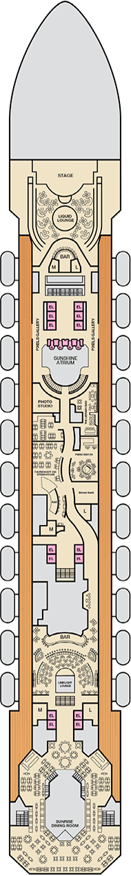 Carnival Sunshine Deck plan & cabin plan