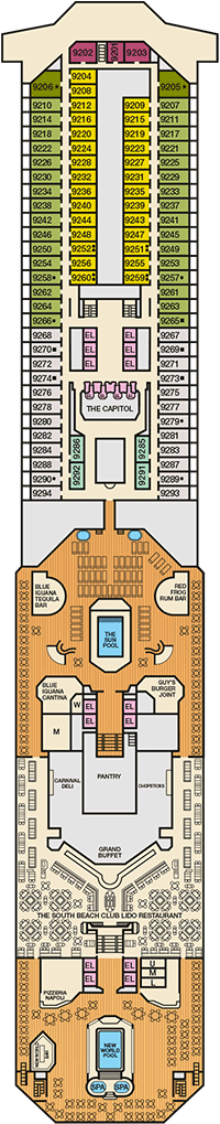 Carnival Triumph Lido deck