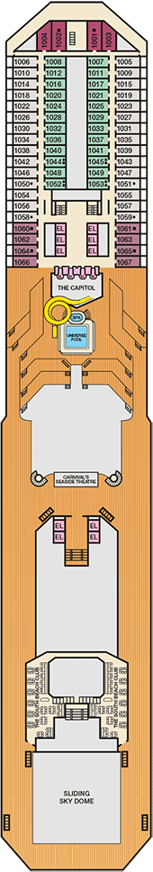 Carnival Triumph Panorama deck