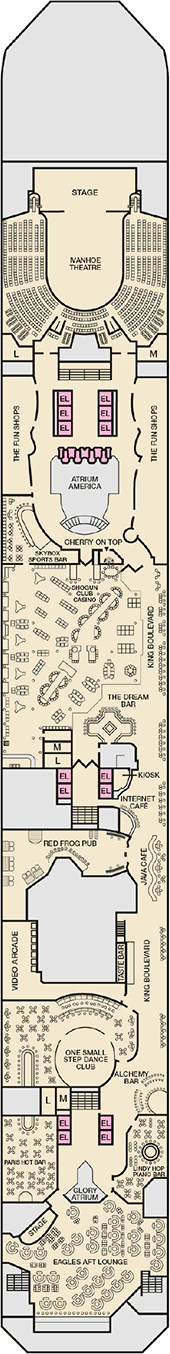 Carnival Valor Deck plan & cabin plan