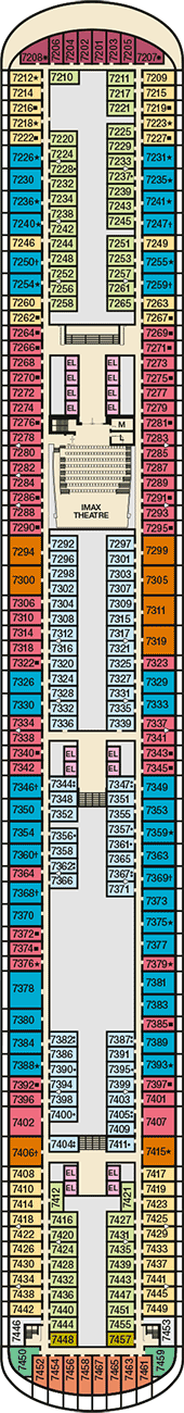 Carnival Vista Deck Plan & Cabin Plan