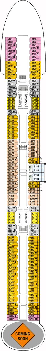 Celebrity Edge Deck plan & cabin plan