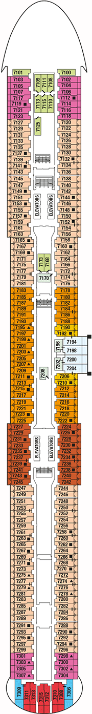 Celebrity Edge Deck plan & cabin plan