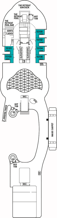 Celebrity Edge Deck plan & cabin plan