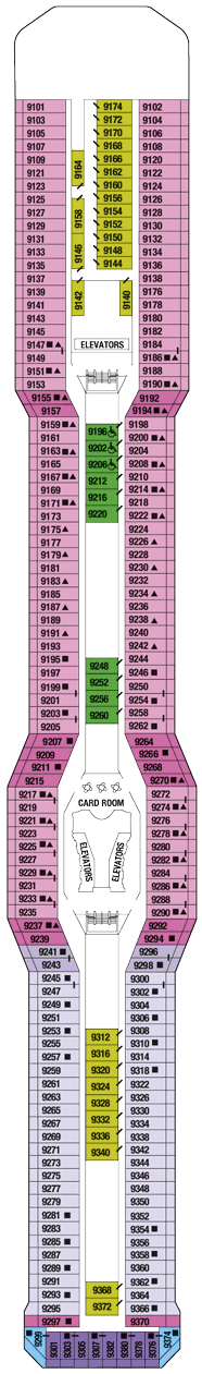 Celebrity Solstice Deck plan & cabin plan