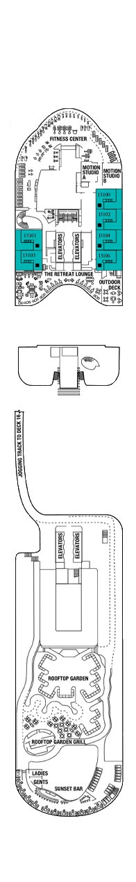 Celebrity Apex Deck plan & cabin plan