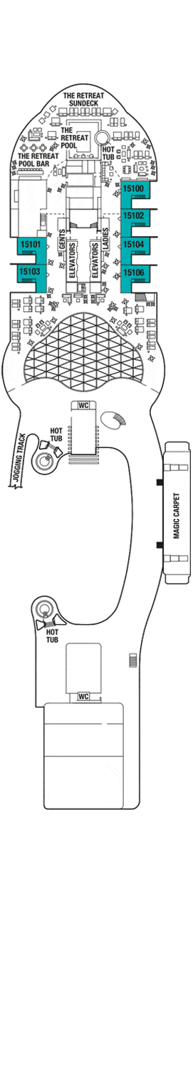 Celebrity Apex Deck plan & cabin plan