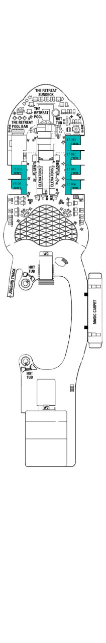 Celebrity Apex Deck plan & cabin plan