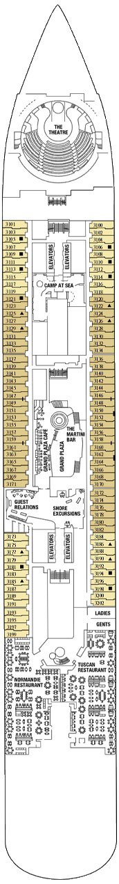 Celebrity Apex Deck plan & cabin plan