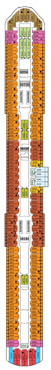 Celebrity Apex Deck plan & cabin plan