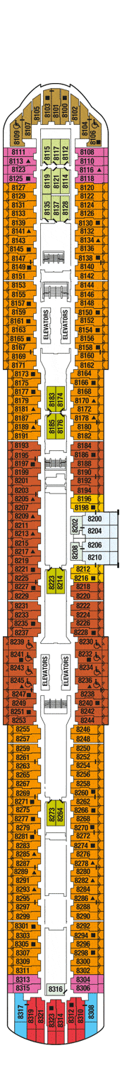 Celebrity Apex Deck plan & cabin plan