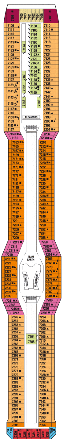 Celebrity Equinox Deckplan Kabinen Plan