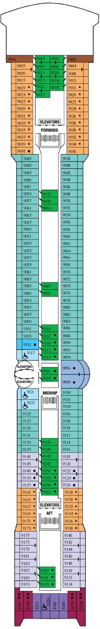 Celebrity Millennium Deck plan & cabin plan