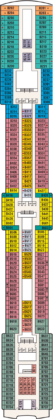 Deck plan M/S Coral Princess from 06/02/2017