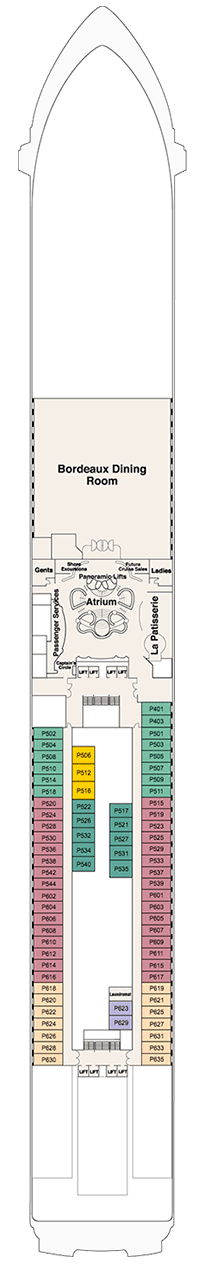Coral Princess Deck Plan Cabin Plan