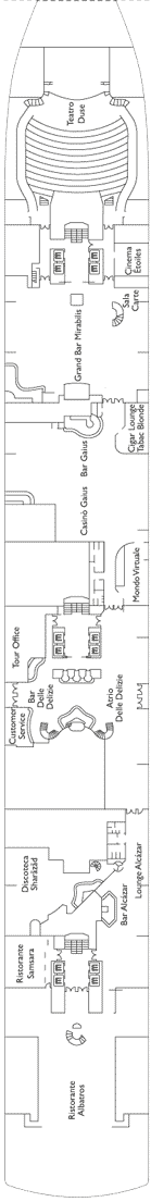 Costa Deliziosa Deck plan & cabin plan