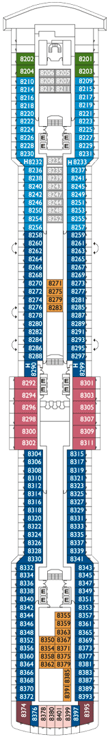 Costa Deliziosa Deck plan & cabin plan