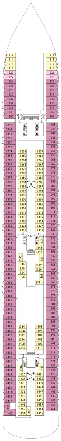 Costa Diadema Deck plan & cabin plan