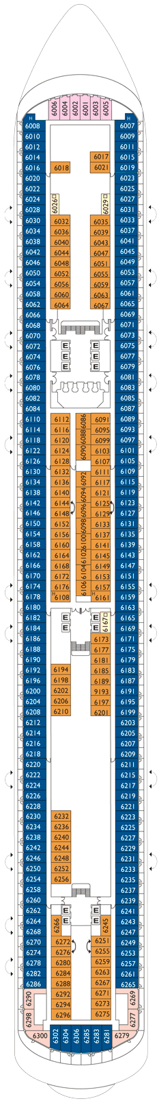 Deckplan Costa Diadema Als Vollbild