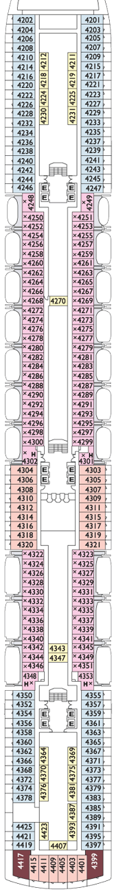 Costa Luminosa Deck plan & cabin plan