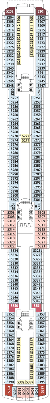 Costa Luminosa Deck plan & cabin plan